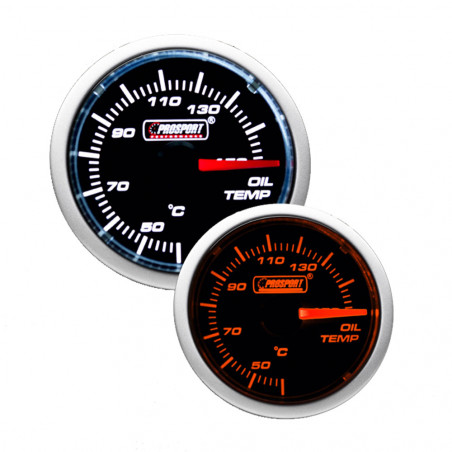 Prosport Oil Temperature Gauge Diameter 52mm 150°C + Probe