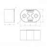 Powerflex universal exhaust mount height 50mm