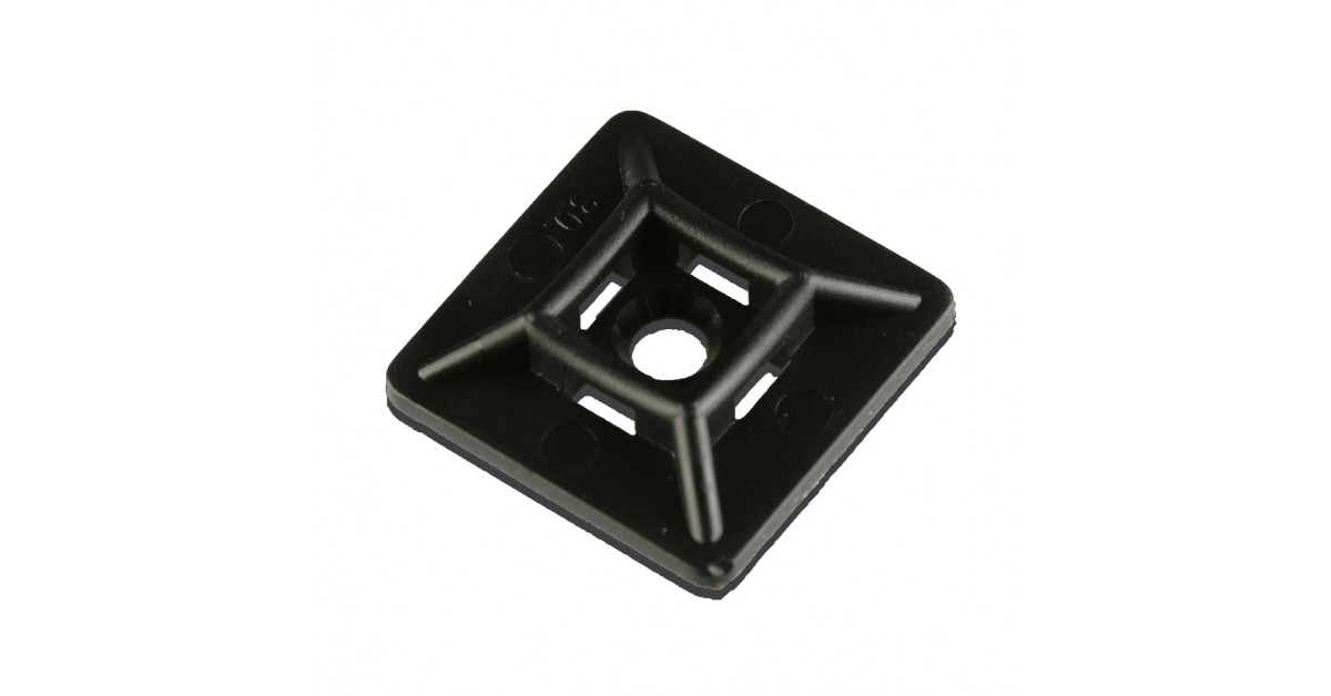 Black adhesive fitting for flange 2,5-3.6mm