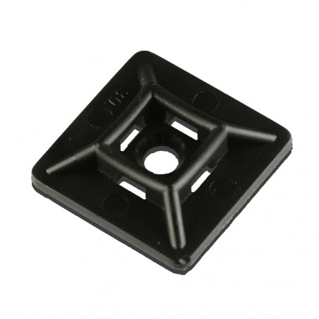 Black adhesive fitting for flange 2,5-3.6mm