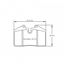 Pagid brake pads S1203 RST3