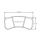 Pagid brake pads rodées S1539 RST1,RST3,RST5