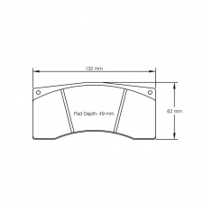 Pagid brake pads rodées S1595 RST1,RST3,RST5