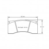 Pagid brake pads rodées S1595 RST1,RST3,RST5