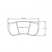 Plaquettes de frein Pagid S2560 RST1,RST5