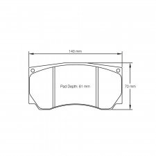 Pagid brake pads rodées S8033 RST1,RST5