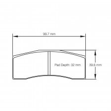 Plaquettes de frein Pagid rodées S8060 RST1,RST2,RST3,RST4