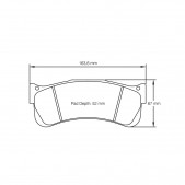 Pagid brake pads rodées S8087 RST1,RST3