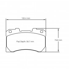 Pagid brake pads S8299 RST3