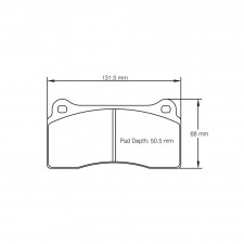 Pagid lapped brake pads S1287 RSL1