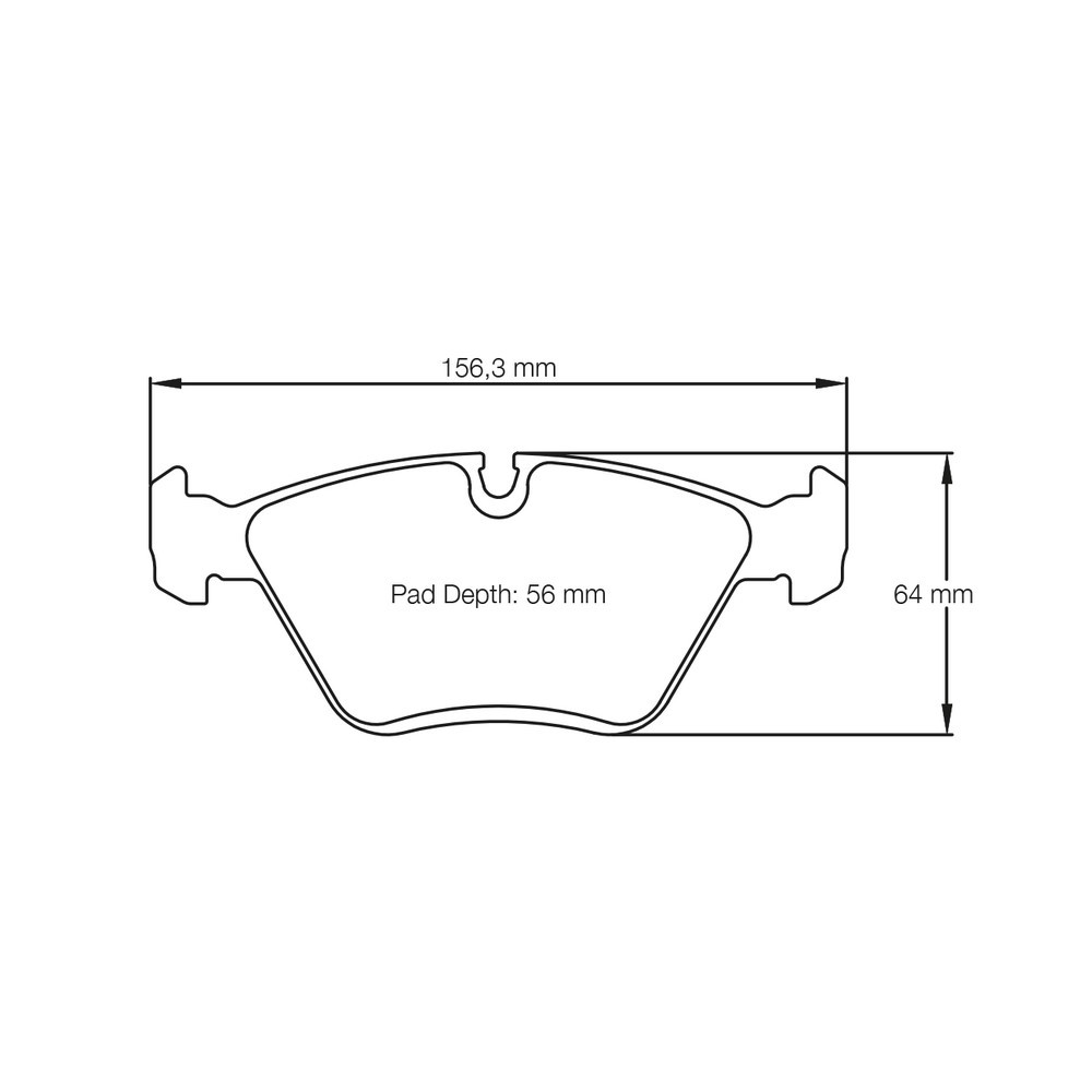Pagid geläppte Bremsbeläge S1295 RSL1,RSL2,RSL29 - PA-1295R-RSL.29 - S1295R29B01 - 4056029023441