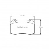 Plaquettes de frein Pagid rodées S1408 RSL29