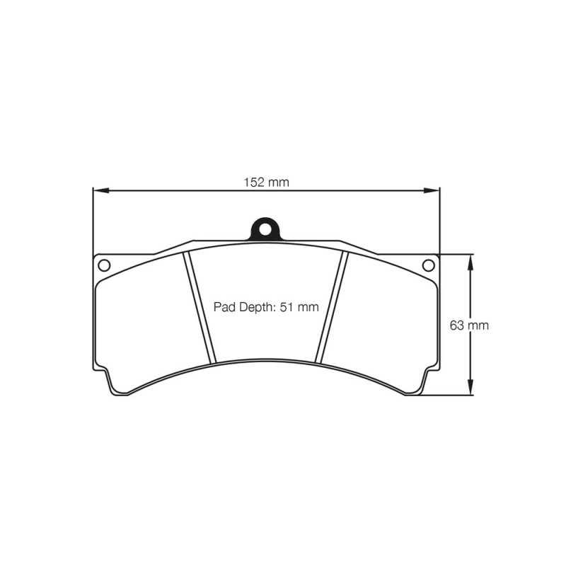 Pagid lapped brake pads S1538 RSL19 - PA-1538R-RSL.19 - S1538R19B01 - 4056029024585