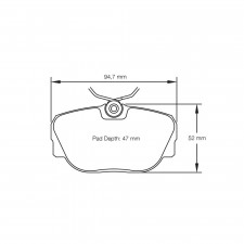 Plaquettes de frein Pagid S1544 RSL29