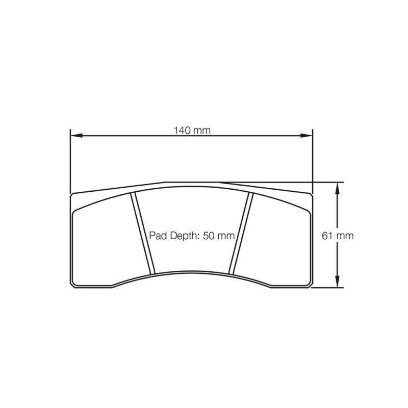 Pagid lapped brake pads S1619 RSL1 - PA-1619R-RSL.1 - S1619L01B01 - 4056029007793
