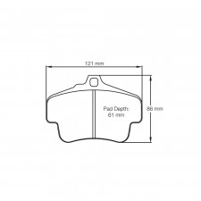 Pagid lapped brake pads S2405 RSL1