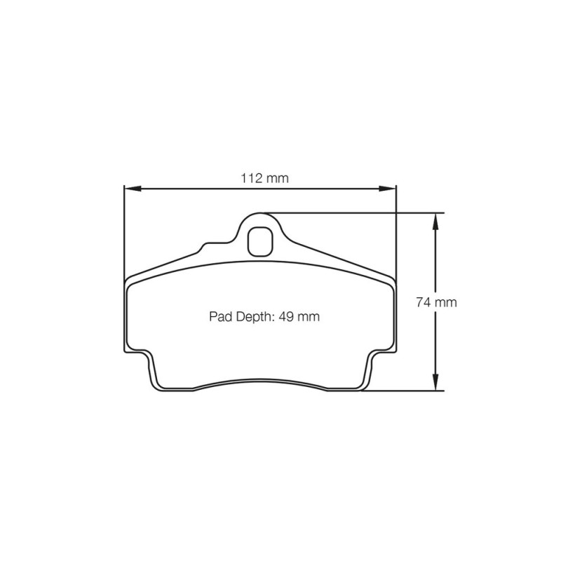 Pagid lapped brake pads S2406 RSL1 - PA-2406R-RSL.1 - S2406L01B01 - 4056029024776