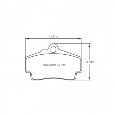 Pagid lapped brake pads S2406 RSL1