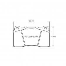 Pagid lapped brake pads S2487 RSL1,RSL29