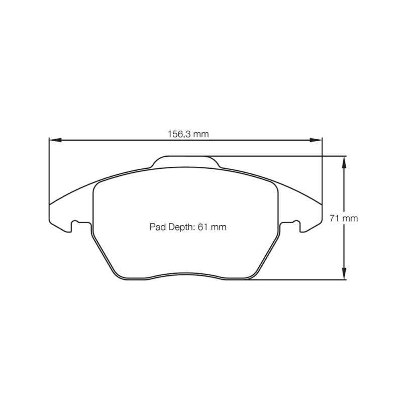 Pagid S8001 RSL29 Bremsbeläge - PA-8001-RSL.29 - E8001R2901 - 4056029011264
