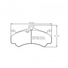 Pagid lapped brake pads S8004 RSL1,RSL2,RSL29