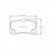 Pagid lapped brake pads S8006 RSL1,RSL2,RSL29