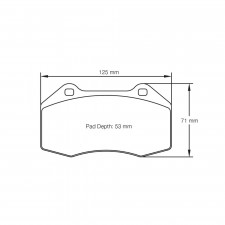 Pagid geläppte Bremsbeläge S8023 RSL2,RSL29