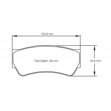 Pagid lapped brake pads S8049 RSL19,RSL29