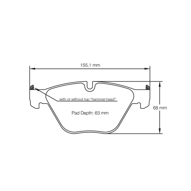 Pastiglie freno Pagid S8053 RSL1,RSL19 - PA-8053-RSL.19 - E8053R1901 - 4056029010182