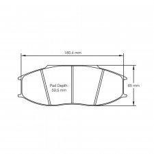 Plaquettes de frein Pagid rodées S8092 RSL1,RSL2