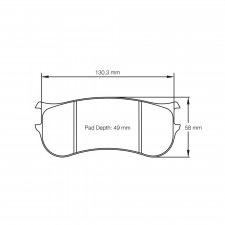 Pagid lapped brake pads S8093 RSL1,RSL2