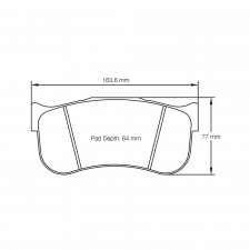 Pagid lapped brake pads S8100 RSL1,RSL19,RSL29
