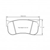 Pagid lapped brake pads S8100 RSL1,RSL19,RSL29