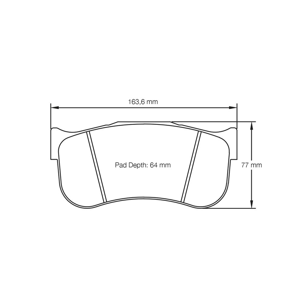 Pagid lapped brake pads S8194 RSL1 - PA-8194R-RSL.1 - S8194L01B01 - 4056029000374
