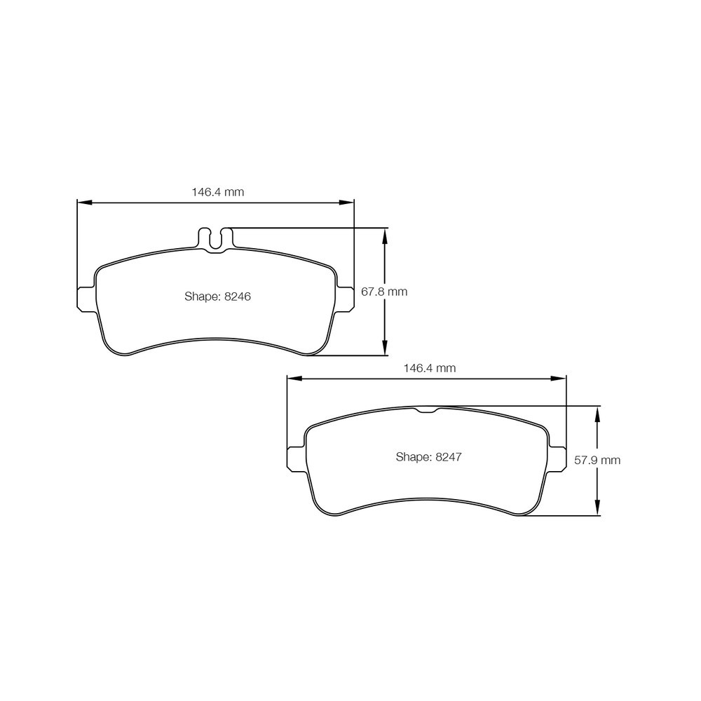 Pastiglie freno Pagid S8246 RSL29 - PA-8246-RSL.29 - S8246R29001 - 4056029024066