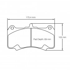 Pagid brake pads S8258 RSL1