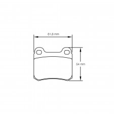 Pagid brake pads S1151 RSH42