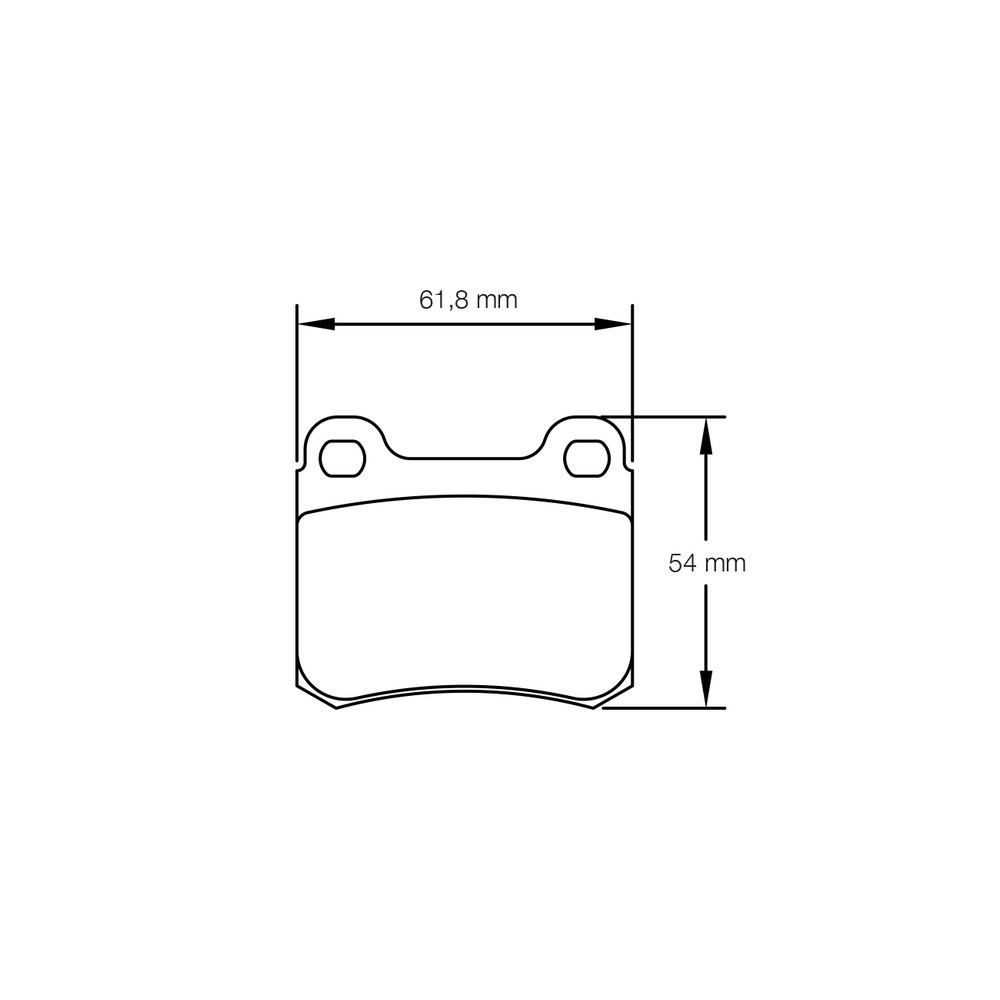 Pagid brake pads S1151 RSH42 - PA-1151-RSH.42 - S1151H42001 - 4056029009285