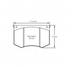 Pagid brake pads S1191 RSH3,RSH42,RSH29E