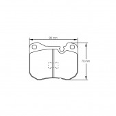 Plaquettes de frein Pagid S4702 RSH42,RSH29E