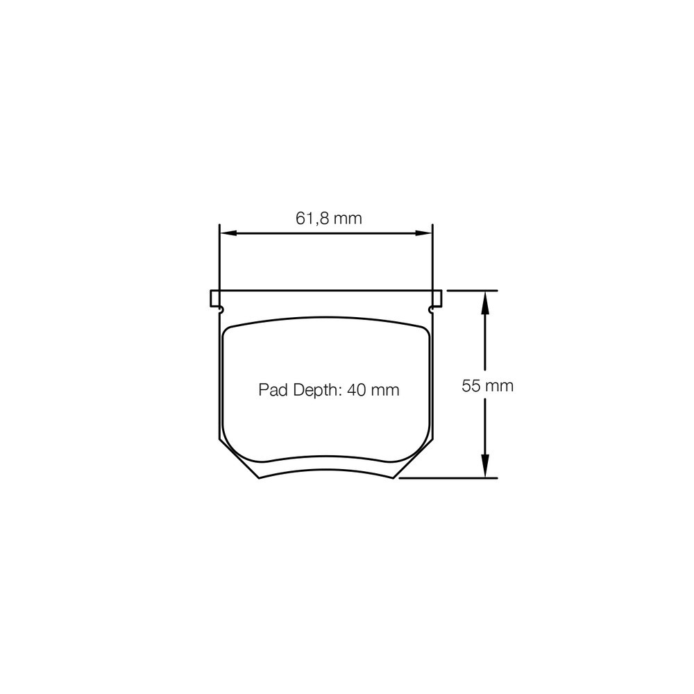 Pagid brake pads S8055 RSH42 - PA-8055-RSH.42 - S8055H42001 - 4056029002156