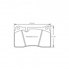Pagid lapped brake pads S4906 RSC1