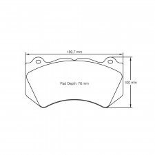 Plaquettes de frein Pagid rodées S8083 RSC1