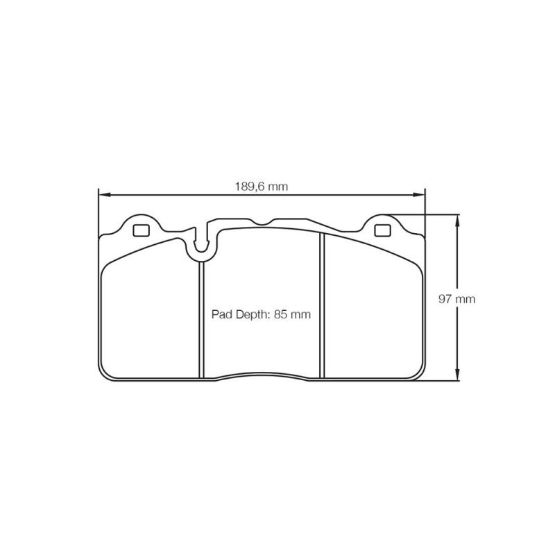 Pagid brake pads S8091 RSC1,RSC2,RSC3 - PA-8091-RSC.1 - S8091C01001 - 4056029001470
