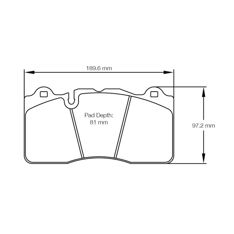 Plaquettes de frein Pagid S8253 RSC1 - PA-8253-RSC.1 - S8253C01001 - 4056029044057