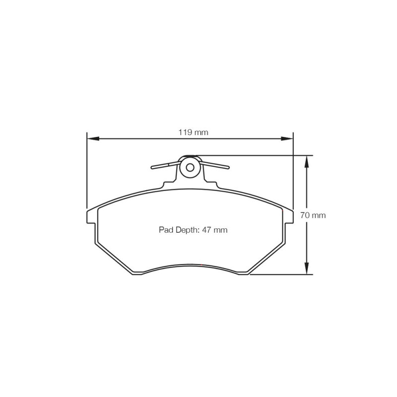 Pagid brake pads S1743 RS14 - PA-1743-RS.14 - E174314010 - 4056029016047