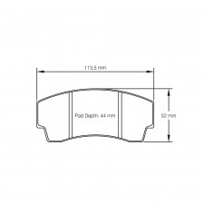 Pagid brake pads S2127 RS14,RS42