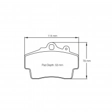 Pagid brake pads S2407 RS14,RS44