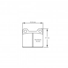 Plaquettes de frein Pagid S4304 RS14