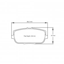 Pagid brake pads S8077 RS44